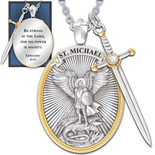 Sword & Shield St. Michael Pendant