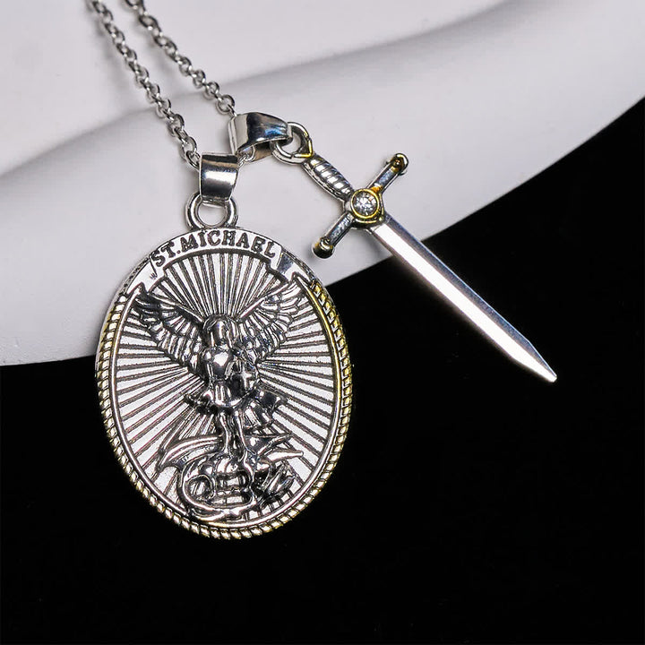 Sword & Shield St. Michael Pendant